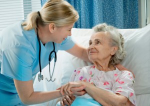 Talcum Powder Ovarian Cancer patient with nurse